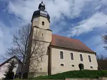 Fienstedt, evangelische St. Stephanus Kirche, erbaut von 1662 bis 1663 (13.04.2025)