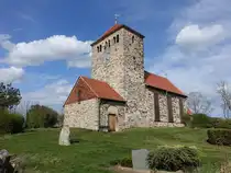 B�senburg, evangelische St. Michael Kirche, Feldsteinkirche aus dem 8. Jahrhundert (13.04.2025)