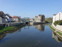 Bernburg, Wasserkraft Saalemhle und Schleuse (14.04.2025)