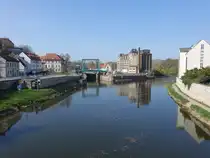 Bernburg, Wasserkraft Saalem�hle und Schleuse (14.04.2025)