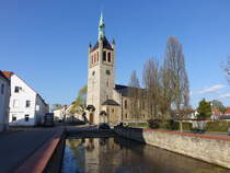 Biere, evangelische St. Andreas Kirche, erbaut 1850 (14.04.2025)