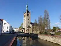 Biere, evangelische St. Andreas Kirche, erbaut 1850 (14.04.2025)