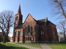Gromhlingen, evangelische St. Petri Kirche, erbaut 1882 (14.04.2025)