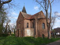 Poley, evangelische St. Cyriakus Kirche, erbaut im 13. Jahrhundert (14.04.2025)