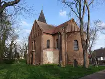 Poley, evangelische St. Cyriakus Kirche, erbaut im 13. Jahrhundert (14.04.2025)