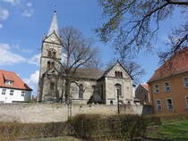 Rathmannsdorf, evangelische St. Pauli Kirche, erbaut von 1881 bis 1883 (14.04.2025)