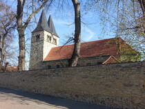 Bahrendorf, evangelische St. Stephanus Kirche, erbaut im 13. Jahrhundert (15.04.2025)