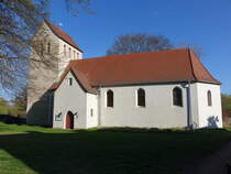 Dodendorf, evangelische St. Christopherus Kirche, erbaut im 17. Jahrhundert (15.04.2025)