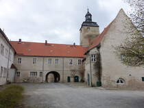 Egeln, Wasserburg aus dem 13. Jahrhundert, Umbau zum Renaissanceschloss im 16. Jahrhundert (15.04.2025)