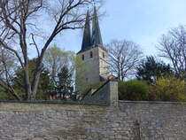 Hadmersleben, Klosterkirche St. Peter und Paul, erbaut im 12. Jahrhundert (15.04.2025)