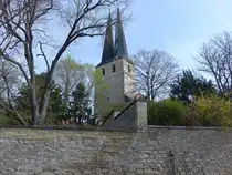 Hadmersleben, Klosterkirche St. Peter und Paul, erbaut im 12. Jahrhundert (15.04.2025)