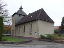 Engelade, evangelische St. Pankratius Kirche, erbaut 1878 bis 1881 (17.04.2025)
