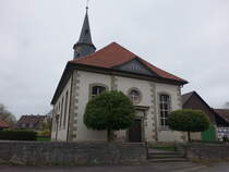 Fhrste, evangelische St. Andreas Kirche, erbaut 1827 (17.04.2025)