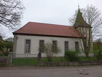 Freden, evangelische St. Georg Kirche, erbaut 1818 bis 1819 (17.04.2025)