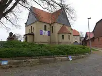 Kaierde, evangelische St. Laurentius Kirche, erbaut im 10. Jahrhundert (17.04.2025)