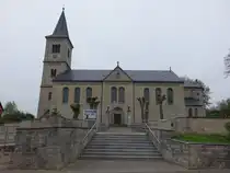 Winzenburg, Maria Geburt Kirche, erbut von 1857 bis 1861 nach Pl�nen von H. W. H. Mithoff im neoromanischen Stil (17.04.2025)
