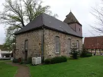 Afferde, evangelische St. Georg Kirche, erbaut 1773 (18.04.2025)