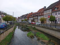 Bad Salzdetfurth, Fachwerkhuser an der Marktstrae (18.04.2025)