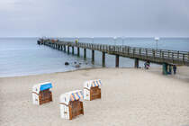 Die Seebrcke vor Ostseebad Khlungsborn an der Mecklenburger Bucht. Aufnahme: 7. Juni 2025.
