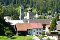 Blick auf alten Ortsteil Susch am 19.08.2008