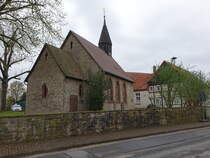 Frenke, evangelische St. Johannis Kirche, erbaut ab 1288 (18.04.2025)