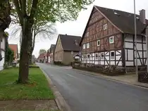 Latferde, Fachwerkh�user in der Hajener Stra�e (18.04.2025)