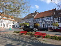 Bodenburg, Fachwerkhuser am Marktplatz (19.04.2025)