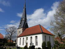 Eime, evangelische St. Jacobi Kirche, erbaut 1738 (19.04.2025)