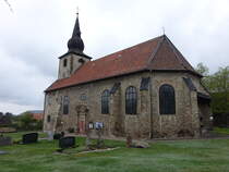 Gro Frste, evangelische St. Pankratius Kirche, erbaut 1698 (19.04.2025)