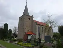 Nordstemmen, evangelische St. Johannis Kirche, Kirchturm um 1200, Langhaus erbaut 1862 (19.04.2025)
