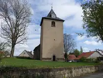 Oldendorf, evangelische St. Nikolaus Kirche, erbaut im 12. Jahrhundert (19.04.2025)