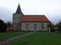 Rssing, evangelische St. Peter und Paul Kirche, erbaut von 1282 bis 1297, erweitert zur Saalkirche 1755 (19.04.2025)