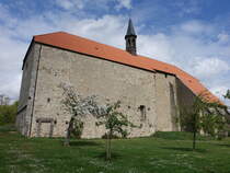 Wittenburg, gotische Klosterkirche, erbaut von 1497 bis 1498 aus verputzten Bruchsteinen (19.04.2025)