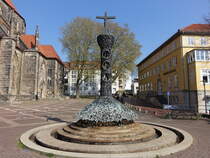Hildesheim, Bugenhagenbrunnen am Andreasplatz (20.04.2025)