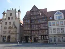 Hildesheim, altes Patrizierhaus und Wedekindhaus am Markt (20.04.2025)