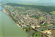 Luftaufnahme von Bingen - Ende der 80iger Jahre.