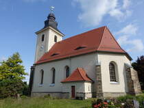 Groerkmannsdorf, evangelische Kirche, erbaut 1702 (05.06.2025)