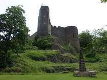 Stolpen, Burgruine, erbaut ab 1100, Schsserturm erbaut von 1476 bis 1487 (05.06.2025)