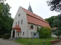 Cunnersdorf, evangelische Kirche, erbaut von 1906 bis 1907 durch den Architekten Woldemar Kandler (07.06.2025)