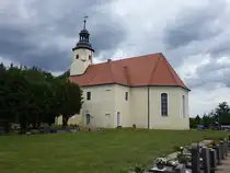 Hermsdorf, evangelische Kirche, erbaut im 15. Jahrhundert, barocker Umbau 1736 (07.06.2025)