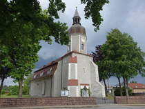 Hohenbocka, evangelische Kirche, erbaut im 14. Jahrhundert (07.06.2025)