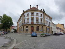 Kamenz, Gebude der Deutschen Bank am Schulplatz (07.06.2025)