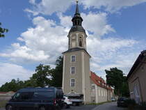 Knigsbrck, evangelische Hospitalkirche, erbaut von 1578 bis 1579 (07.06.2025)