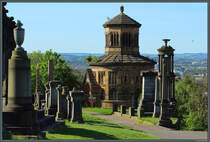 Das Monteath Mausoleum wurde um 1840 in der Necropolis von Glasgow errichtet. (06.05.2025)