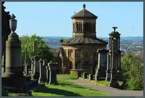 Das Monteath Mausoleum wurde um 1840 in der Necropolis von Glasgow errichtet. (06.05.2025)