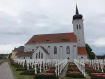 Ralbitz, St. Katharinen Kirche, erbaut von 1752 bis 1754 (07.06.2025)