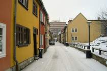 ERFURT, Gasse zur Andreasstrasse im Winter, 8. 3. 2005