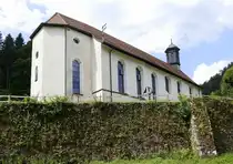 Wittichen, die ehemalige barocke Klosterkirche ist heute die katholische Allerheiligenkirche von Wittichen, erbaut 1681, Juli 2025