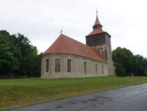 Gro Jehser, evangelische Kirche, Feldsteinkirche aus dem 15. Jahrhundert (08.06.2025)