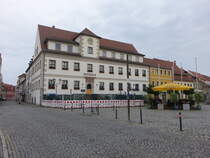 Hoyerswerda, altes Rathaus von 1449 am Marktplatz (08.06.2025)